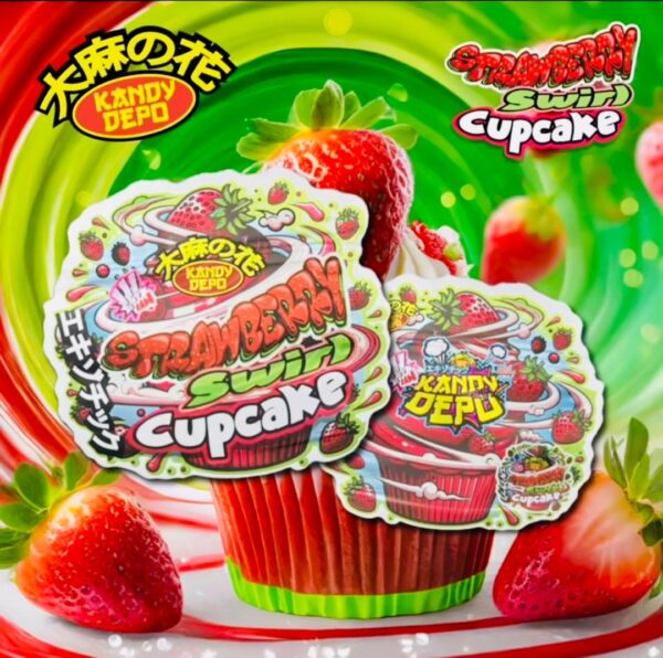 Kandy Depo Strawberry Swirl Cupcake